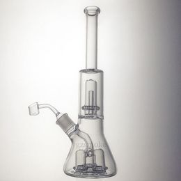 Dab rig bong glass pipe bongs water pipes UFO perc wax oil rigs 4 filters quartz banger heady hitman smoking accessories hookahs