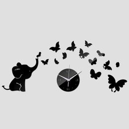 2016 Sale Acrylic Quartz Clock Wall Watch Baby Elephant Butterflies Art Mordern Design Diy 3d Mirror Sticker Decor Freeshipping TY1964 2016 Sale Acrylic Quartz Clock Wall Watch Baby Elephant Butterflies Art Mordern Design Diy 3d Mirror Sticker Decor Freeshipping TY1964