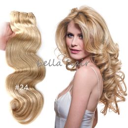 brazilian human 1424inch 2pcs lot indian malaysian peruvian weft weave body wave hair extension 100g p free shipping bella hair