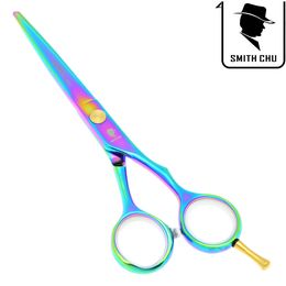 5.5Inch SMITH CHU New Tesouras Stainless Steel Hair Scissors Hair Cutting Shears Barber Scissors Barber Hair Tool Free Shipping, LZS0047