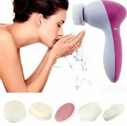 5 in 1 Beauty Care Massage Multifunction Electric Face Cleansing Brush, Skin Care Face Massager Face Cleansing Cleaner