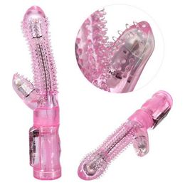 women Mas Rabbit Vibrator Dildo G-spot Clitoral Massager Female Sex couple Toy #R92