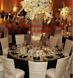 Free shipment 6PCS/lots crystal wedding Centrepiece flower stand/100cm tall/25cm diameter tall wedding chandelier