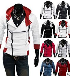 Großhandel-2016 Stylish Herren Assassins Creed 3 Desmond Miles Kostüm Hoodie Cosplay Coat Jacke