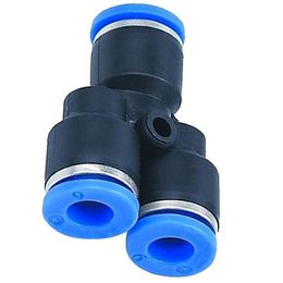 Y Union 10mm3/8" Splitter Pneumatic Connector Push In Fitting Air Hose Tube B00377