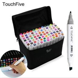 168 Color Paint Marker Five Generations Alcohol Permanent Marker Two Headed Of Mark Marker Pen Permanent Copic Sketch Painting Art Pens