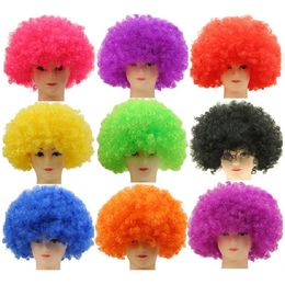 Clown Fans Carnival Wig Cosplay Circus Funny Fancy Dress Stage Joker Adult Child Costume Hair Wig Festive Prop ZA4988