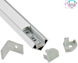 10X0.5M 30 degree angle Led Aluminium profile and V angle channel extrusion for led strip fooring light smd5050,5630,3528