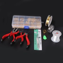Wholesale-Free Shipping 1 SET JEWELLERY MAKING KIT, BEADS/FINDINGS/PLIERS Fit Jewelry Accessories DIY ZH-BDH010