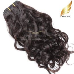 8-30inch Human Virgin Malaysian Hair Bundles 3/4pcs/lot Strong Double Weft Natural Wave Wavy Hair Extensions 8A