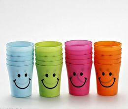 Smiley Cup Colorful Smiling Cups Mugs Brush Cups Plastic Creative Fashion