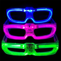 2017 cross year bar concert props, luminous glasses, LED cold glasses, flash toys wholesale