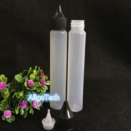 Black White Screw Cap Bottle 30ml Empty Bottle 30ml PE Top Cap Dropper Pen Bottles for EJuice Eliquid 1300Pcs/Lot on Sale