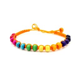 10 Colors Handmade Friendship Bracelet Hippy Wooden Beads Friendship Bracelet Rope String Friendship Bracelets Patterns