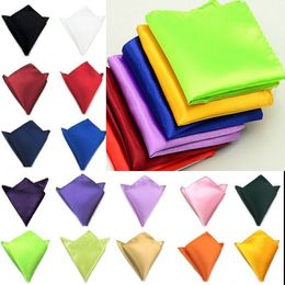 Fashion Hankerchief 25 Colours Pocket square Napkin kerchief mocket men's noserag For Cocktail Party Wedding Party Christmas Free FedEx TNT