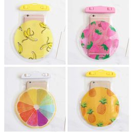 500PCS Fruit PVC Waterproof Phone Bag for iPhone Water Proof Underwater Bag Cell Phone Cases