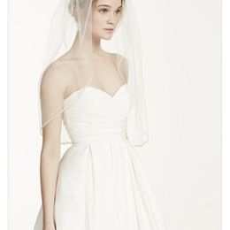New Hot Quality Sexy Romantic Elegant Luxury Best Selling Amazing Elbow Beaded Edge veil With Comb Bridal Head Pieces For Wedding Dresses