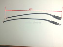 50pcs 5.5X2.1mm Male DC Power Cable + 50PCS 5.5X2.1mm Female DC Power Cable Connecter