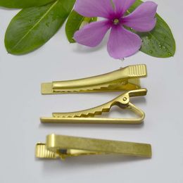 Tie Clips 4.2*0.5cm golden silver Plating copper For Business man Necktie father necktie Clip mens tie clip Christmas gift