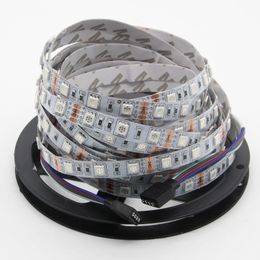 50M Flexible LED Strips Light 5050 SMD 60leds/m RGB non-waterproof LED tape DC 12V LED Lights Free Shipping