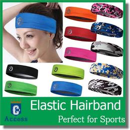 2017 Women Men Sports Sweat Sweatband Headband Yoga Gym Stretch Head Band Hair Band 13 Colour