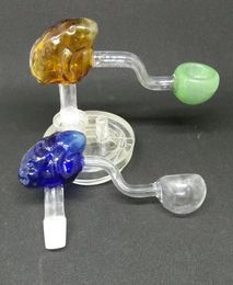 Frog glass pot, wholesale hookah accessories, Glass pipes bubbler oil rig Glass bongs, color random delivery