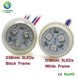 12v full color addressable 38mm 3leds digital UCS1903 smd 5050 pixel waterproof rgb smd led module light bulb lighting sign smart rgb lamp