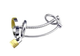 Stainless Male Chastity Device Belt Restraint Bondage Fetish Urethral Tube ZCS43 #R501