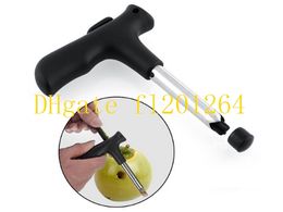 50pcs/lot Free Shipping Useful Durable Stainless Steel Coconut Opener Opening Driller Cut Knife Hole Cleaning Stick