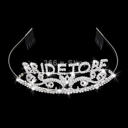 Wholesale-Bling Bling Crystal Bride to Be Tiara Crown Bachelorette Party Wedding Gift