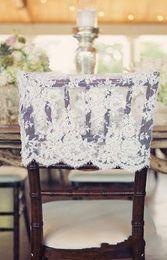 in stock ivory lace chair covers vintage romantic chair sashes beautiful fashion wedding decorations 02