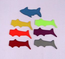 200pcs Ice Cream Sleeve For Environmental Shark Shape Pure Colour Popsicle Holder Neoprene Pop Holders Tools SN4431