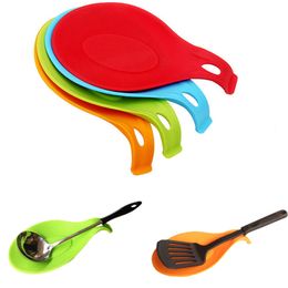 Silicone Spoon Chopsticks Holder Heat Resistant Kitchen Cooking Gadget Tool New #R91