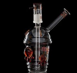 Oil Rig Cheech cup Hookah Glass Tornado Percolator with One Pair of Tortoise Mini Glass Hookah