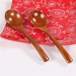 Natural Wood Spoon Kitchen Accessories Eco-Friendly Tableware Dining Soup Tea Honey Coffee porridge Spoons