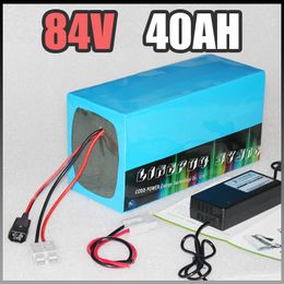 84V 40Ah electric bike battery , 3000W Samsung Electric Bicycle lithium Battery with BMS Charger 84v li-ion scooter