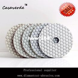 Free shipping 4 inch (100mm) granite diamond dry polishing pads for marble and stone polisher pad diamond concrete