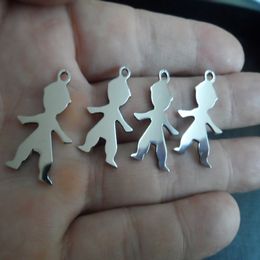 in bulk 10pcs/Lot best Items New Cute Baby Boy pendant stainless steel Silver Tone Fashion Jewelry DIY Charms