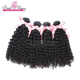 greatremy 4pcs lot 8a curly wave 100 peruvian human hair weave double weft extensions 830 natural color dyeable