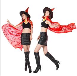 Halloween Costumes Witch Wizard Cloak Gown Robe women party cosplay devil cloak Festival Decoration Costume devil cloaks