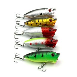 HENGJIA Hot selling 100pcs Popper Lure 8 color 6.5cm/13g top water magician hard bait,isca artificial plastic fishing lure PO030