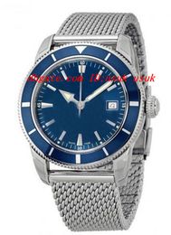 Luxury Wristwatch Fashion Watch 46mm Blue Dial Stainless Steel Men's Watch Automatic Mens Watch Watches