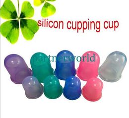 Free Shipping Beauty Care silicone Massage Cupping Anti-cellulite Cups beauty therapy massage cupping cup 500pcs/lot