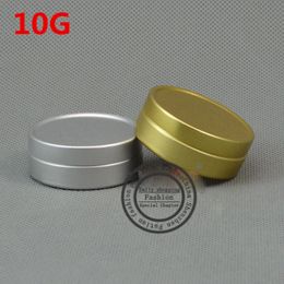 100pcs,10ml 10G Aluminium jars for cosmetic can make up containers refillable bottle Empty small jar Wholesale