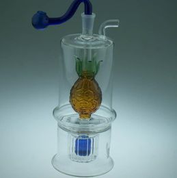 Pineapple Glass Hookah ---- oil rig glass bongs water pipe thick pyrex mini heady liquid sci water pipe, color random delivery