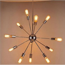 new design Nuevo 12 Heads Modern Spider Chandeliers Lights Modern Contemporary Metal Minimalist Art Iron Satellite Chandelier Lamp