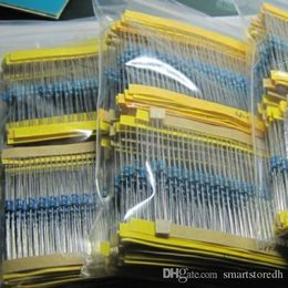 Blue 1280pcs 64 values 1 ohm - 10M ohm 1/4W Metal Film Resistors Assortment Kits Low Noise Lemonstor B00372 BARD
