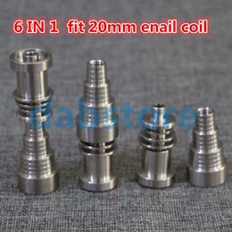 Double Jointed Adjustable Titanium Nails 10mm 14mm 19mm Regular Ti Nail Updated Version Universal GR2 Domeless Nails Tools