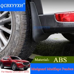 4pcs QCBXYYXH Car Styling Mud Flap Splash Guard Mudguard Fenders Perfector External Decoration For Mazda CX-5 2017 2018