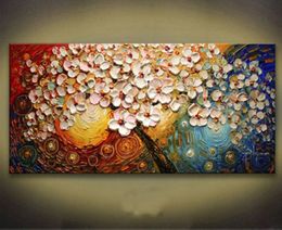 Large High Quality 100% Handpainted Impression Flower Oil Painting on Canvas Abstract Decorative Painting Home Wall Decor Art F992